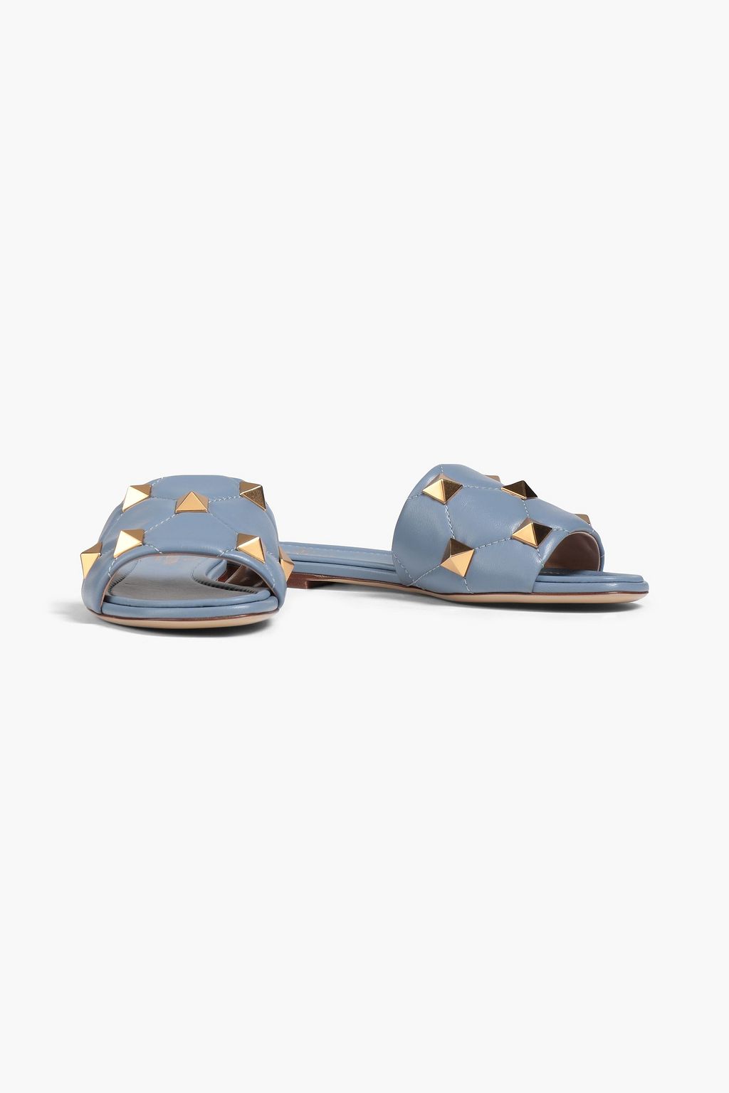 VALENTINO GARAVANI Roman Stud quilted leather slides