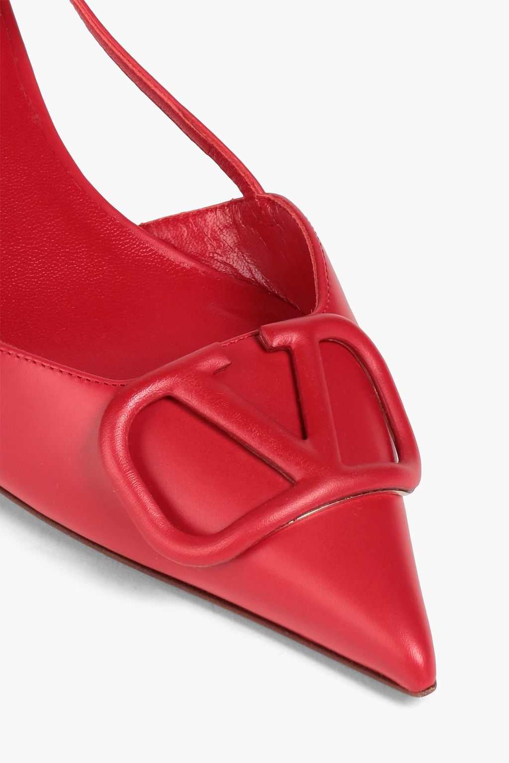 VALENTINO GARAVANI VLOGO leather slingback pumps