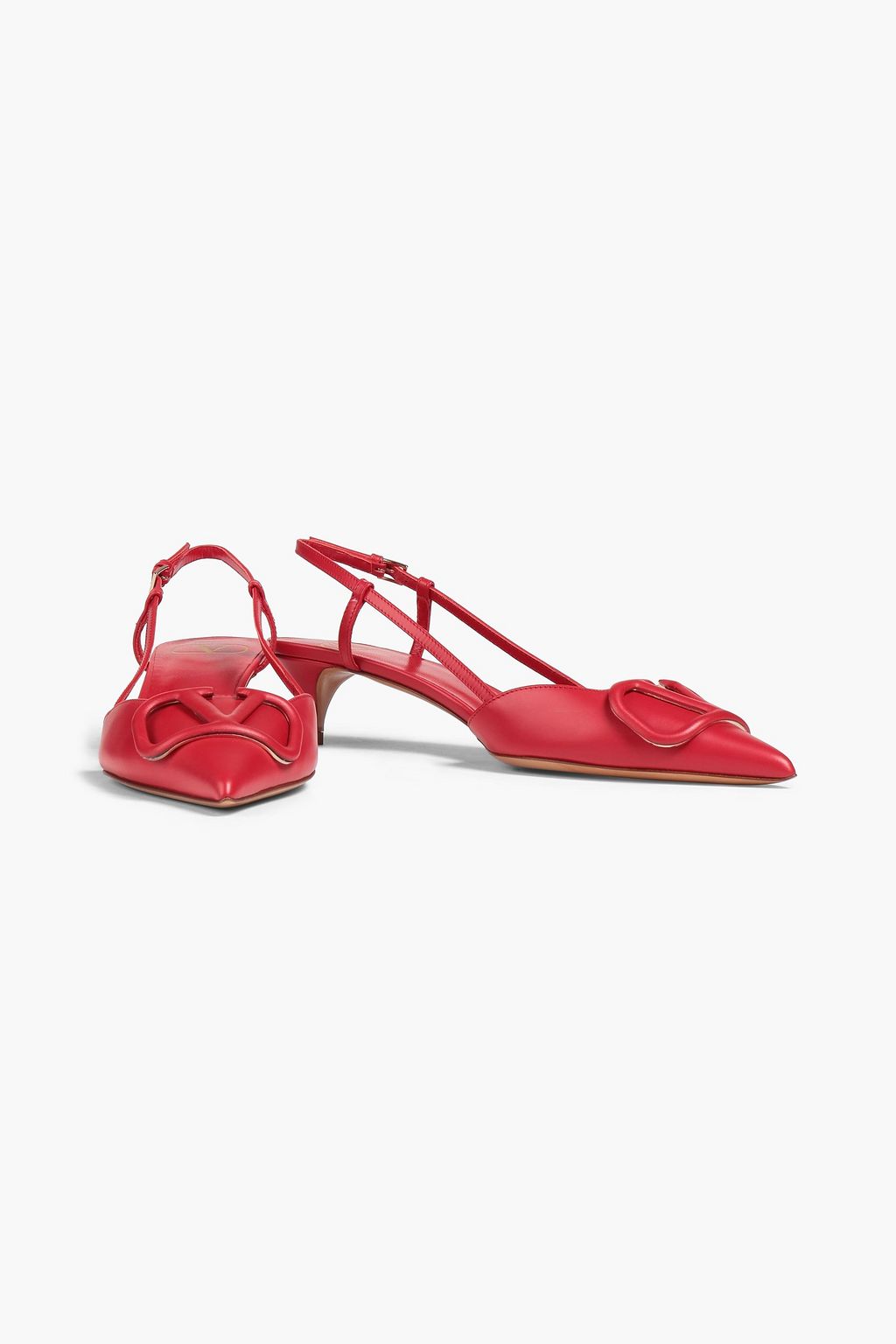 VALENTINO GARAVANI VLOGO leather slingback pumps