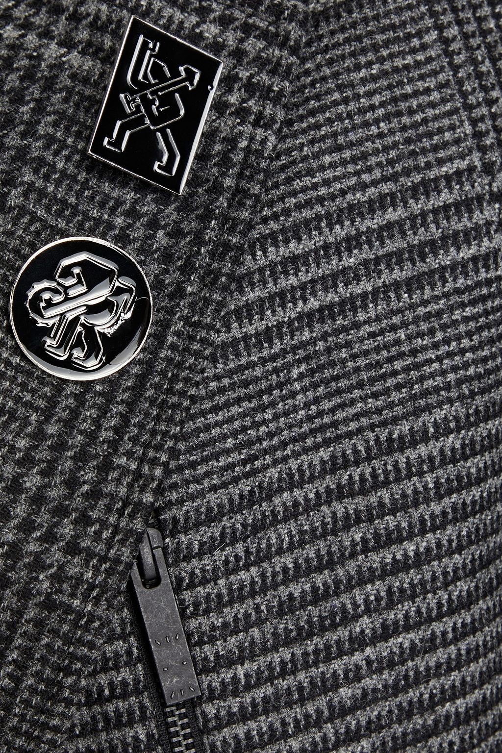 MCQ ALEXANDER MCQUEEN Appliquéd checked wool blazer