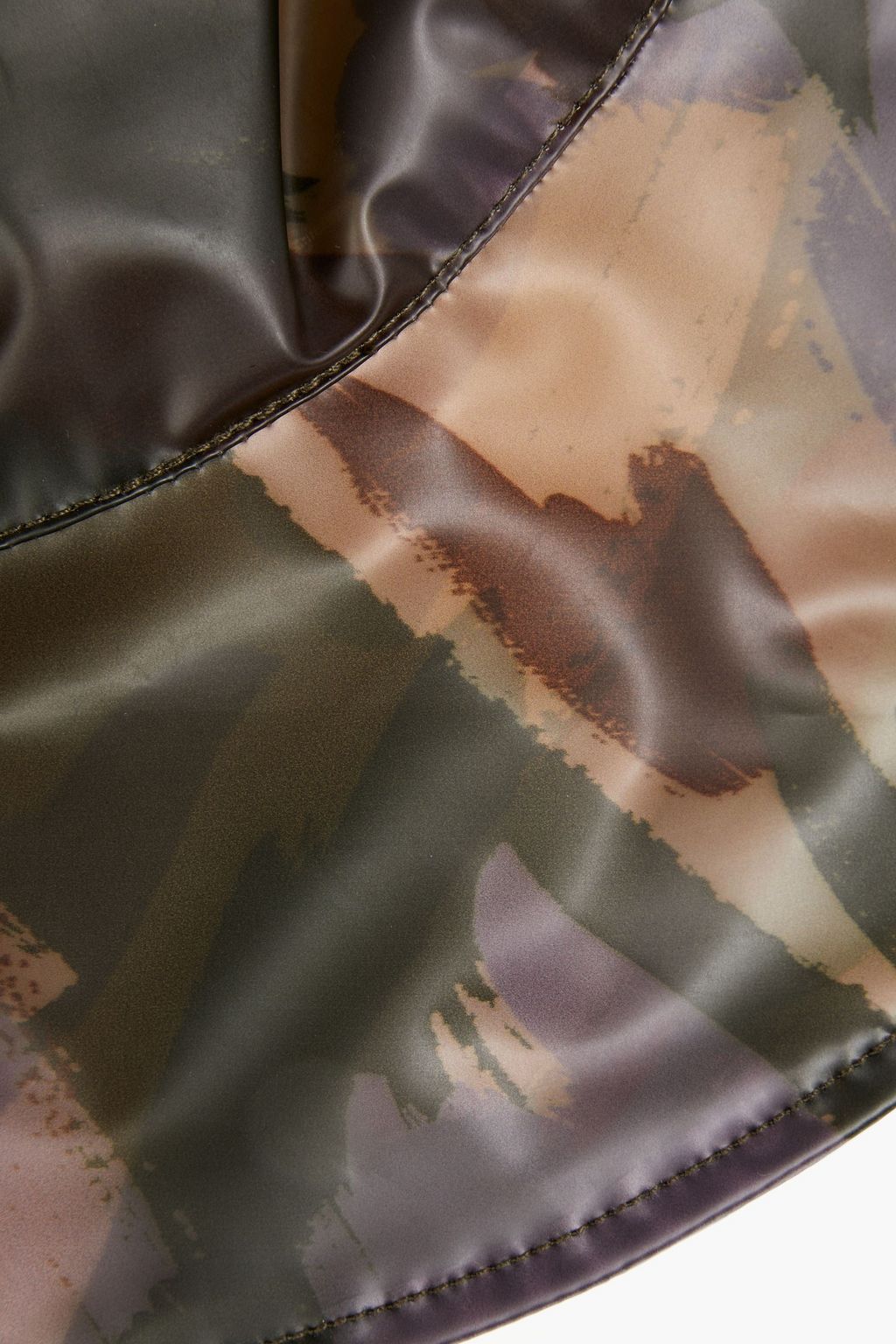 JAKKE Fran camouflage-print PU bucket hat