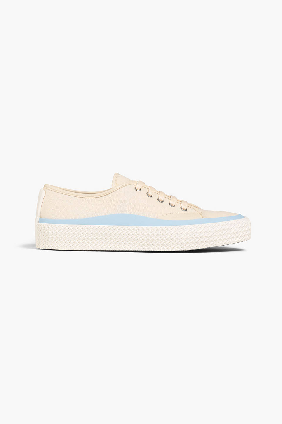 Ferragamo Canvas Trainers In Neutrals