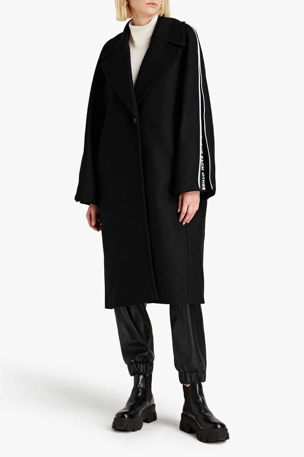 EACH X OTHER Mantel aus Tweed aus einer Wollmischung mit Print