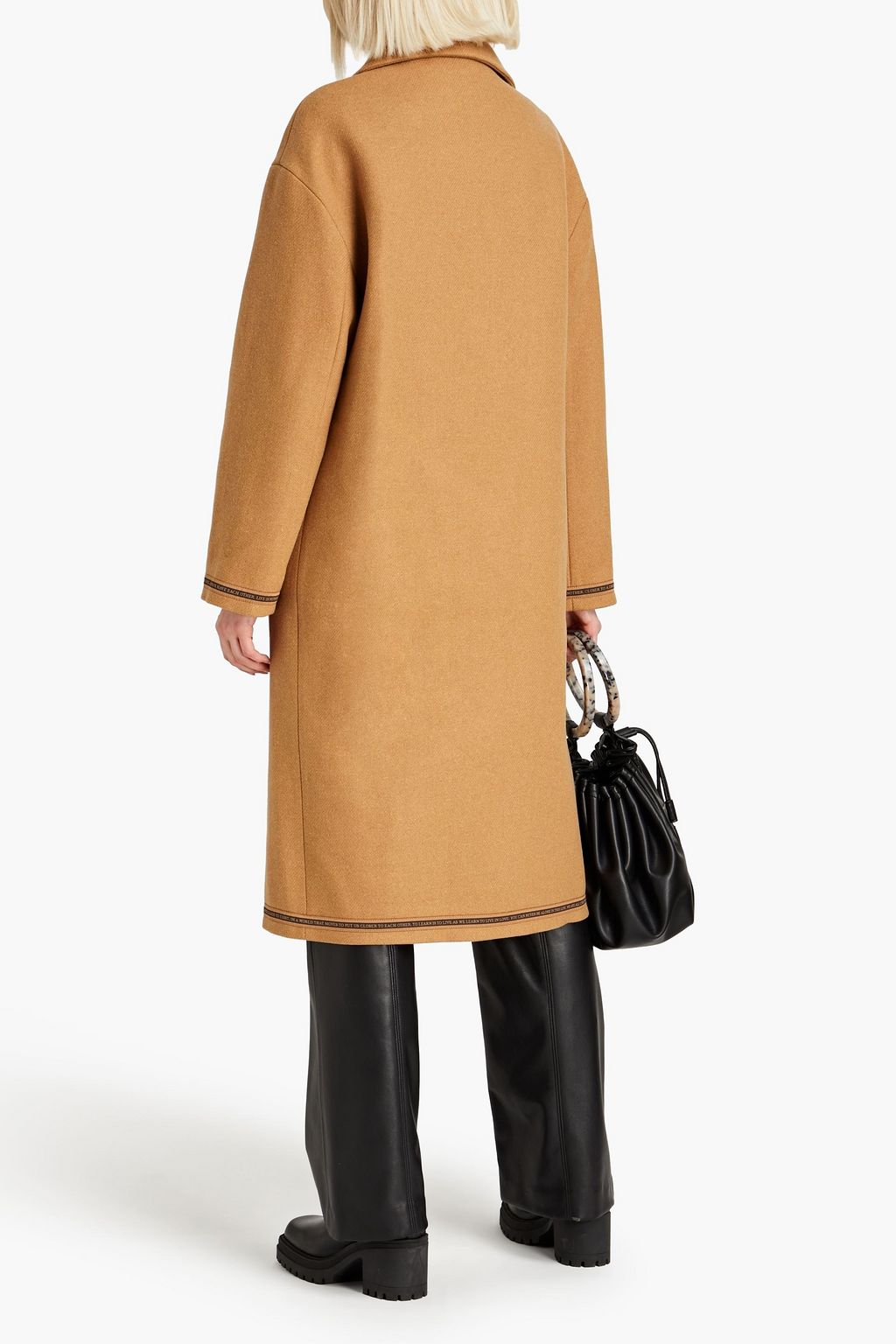 EACH X OTHER Double-breasted mélange wool-blend tweed coat