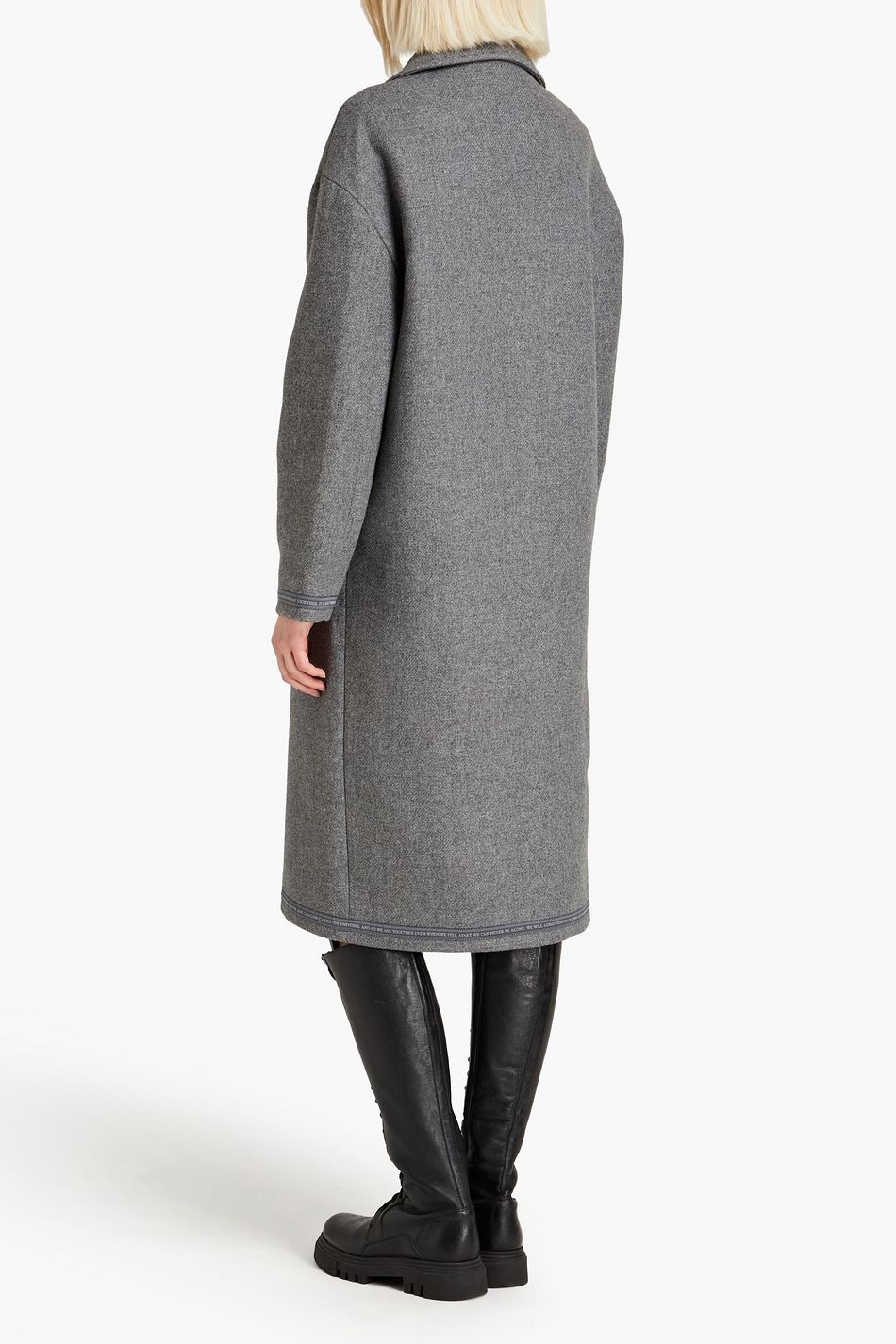 EACH X OTHER Double-breasted mélange wool-blend tweed coat | THE OUTNET