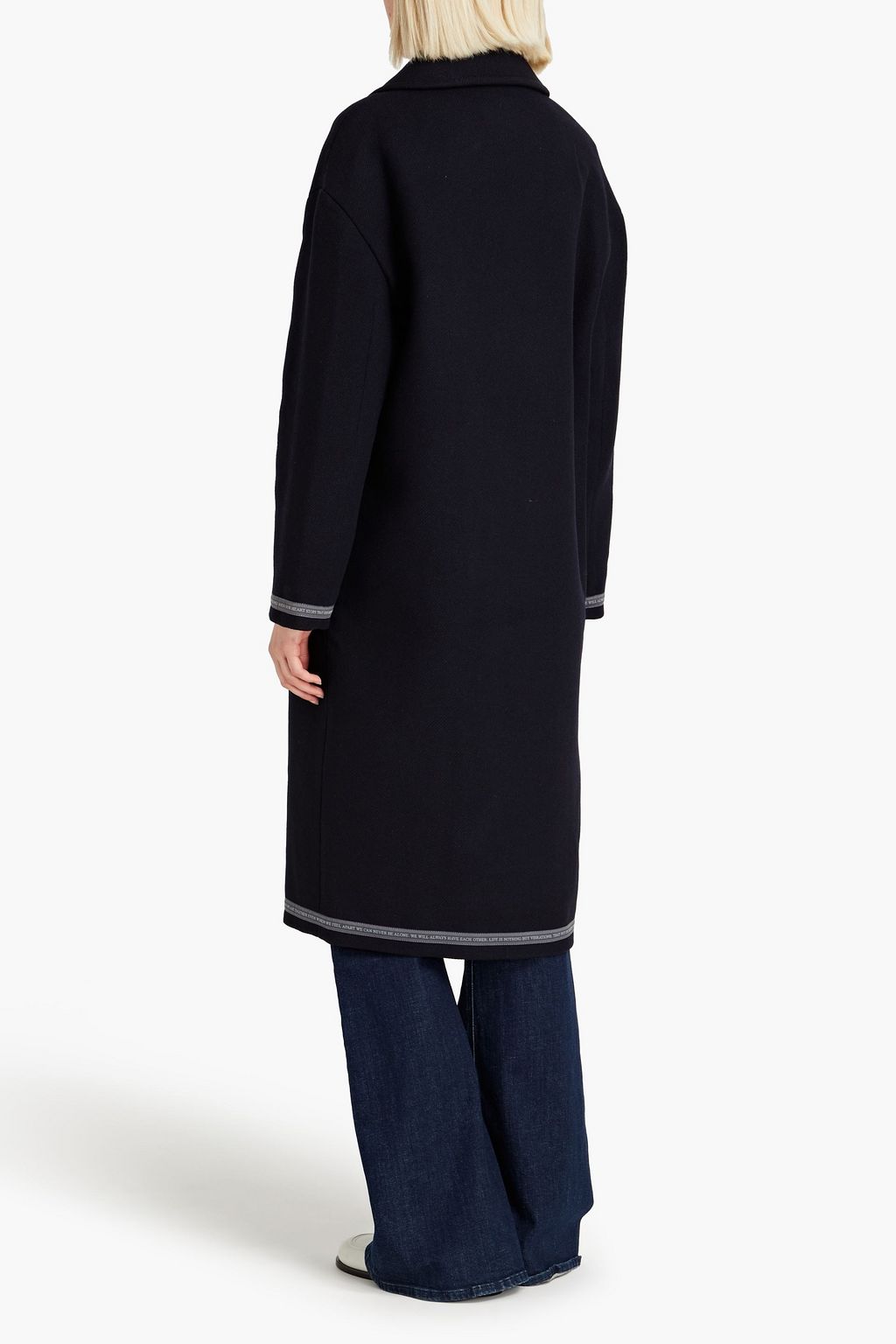 EACH X OTHER Double-breasted mélange wool-blend tweed coat