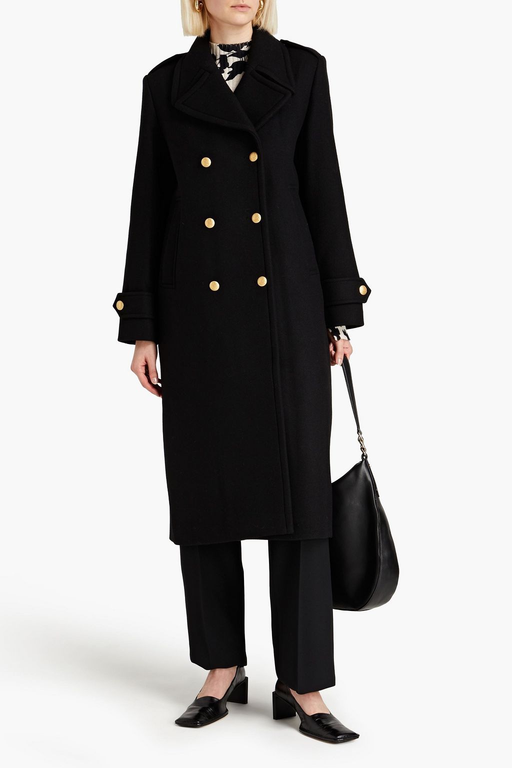 EACH X OTHER Double-breasted wool-blend tweed coat