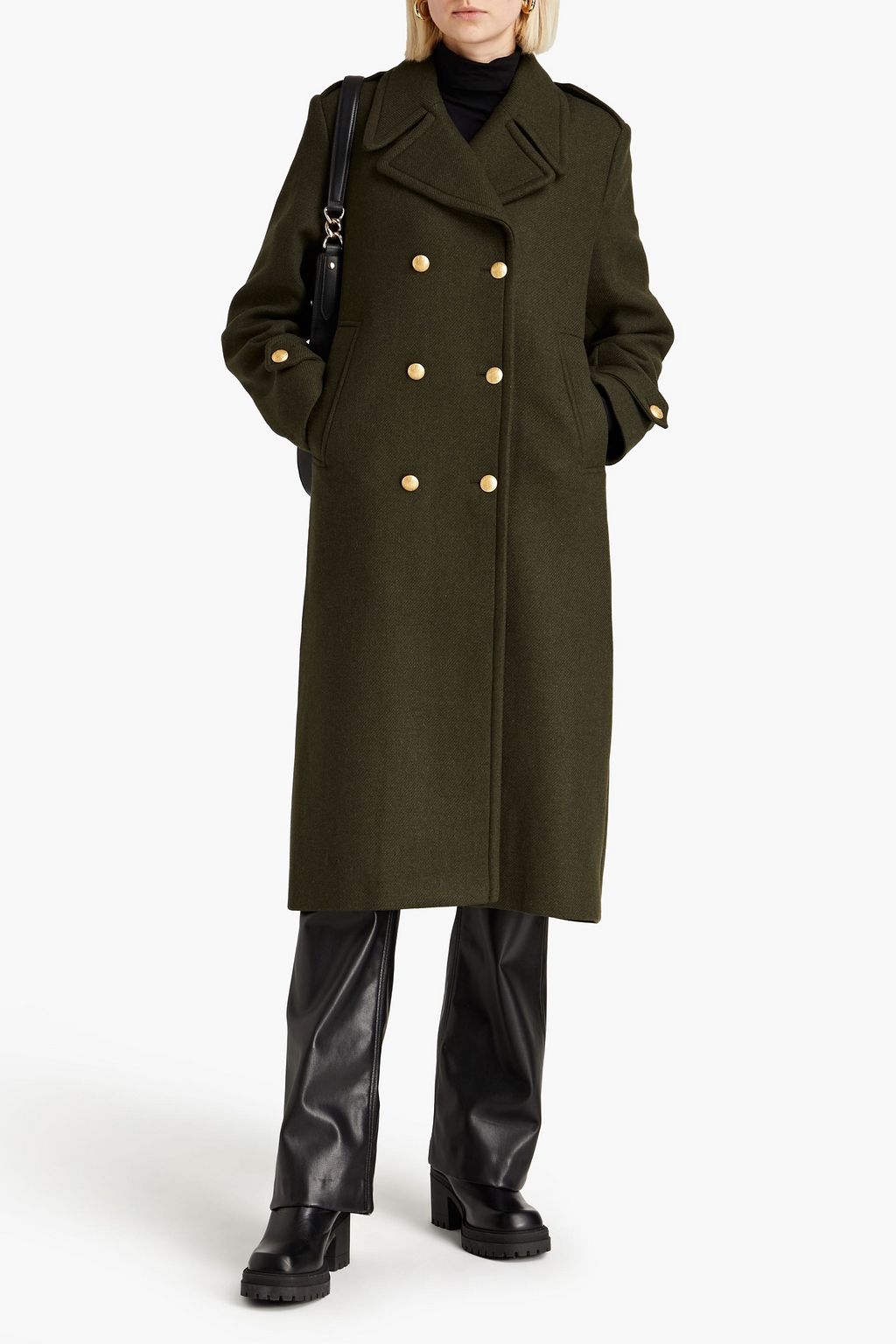 EACH X OTHER Double-breasted wool-blend tweed coat