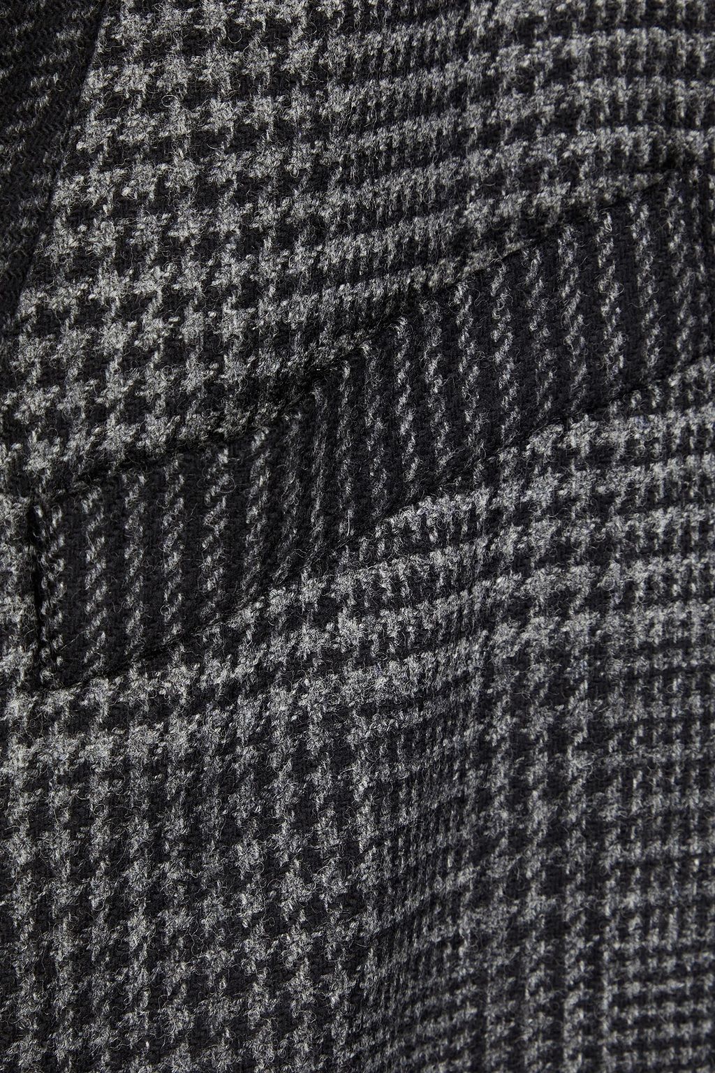 MCQ ALEXANDER MCQUEEN Appliquéd belted checked wool coat