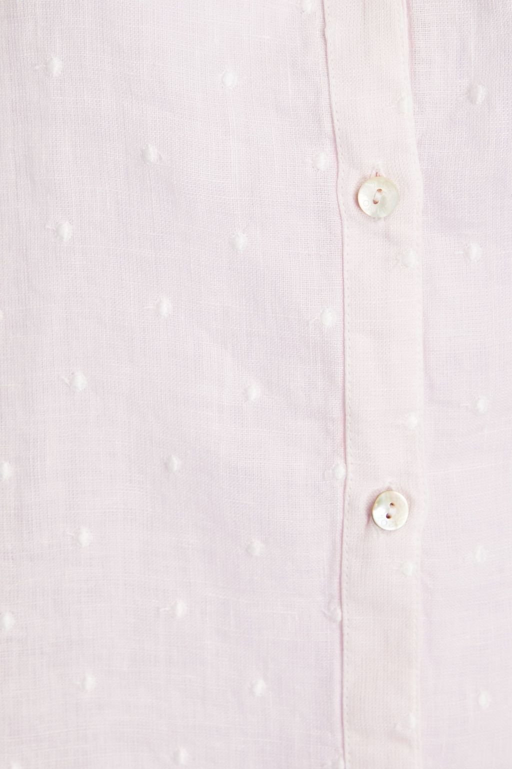120% LINO Swiss-dot linen shirt