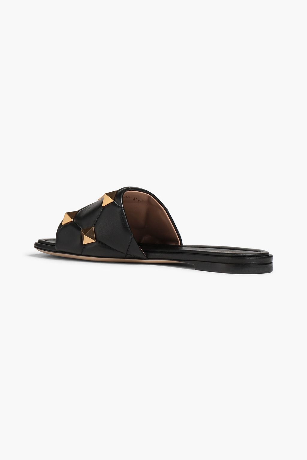 VALENTINO GARAVANI Rockstud quilted leather slides