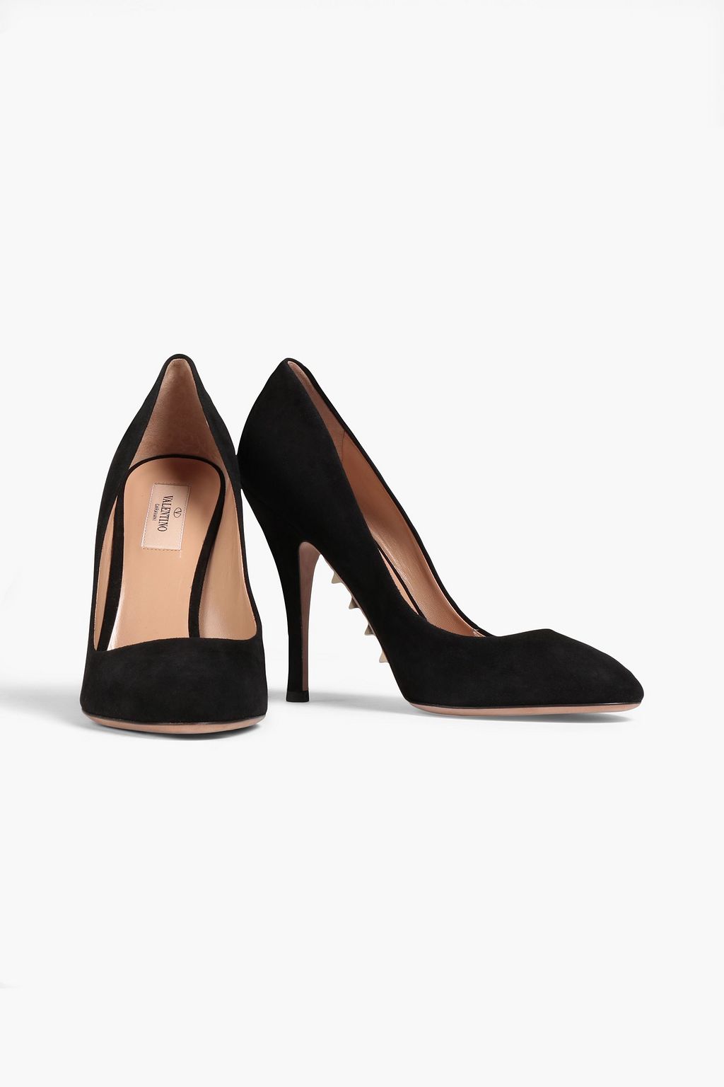 VALENTINO GARAVANI Rockstud suede pumps