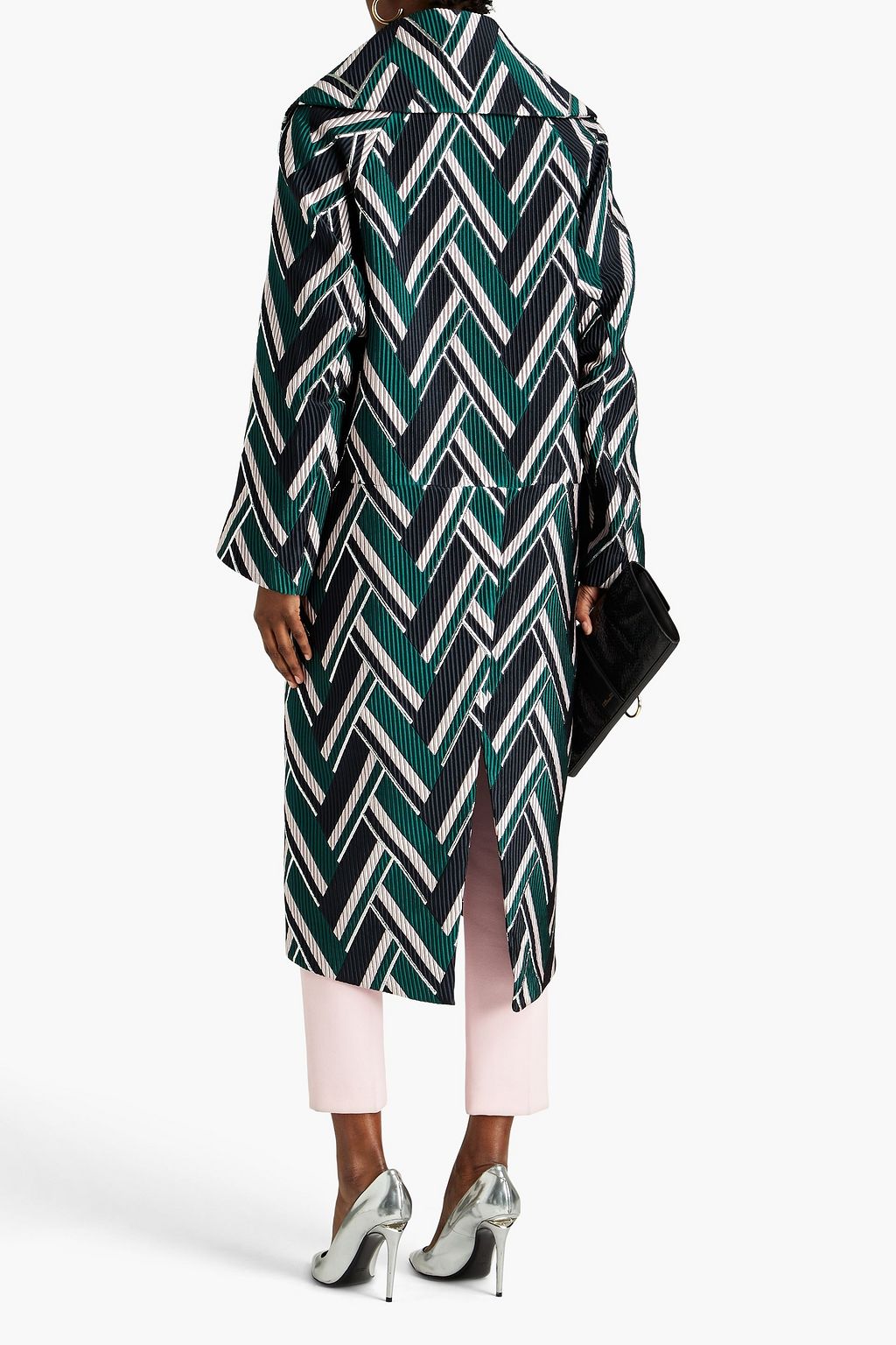 ERDEM Tanner cloqué-jacquard coat