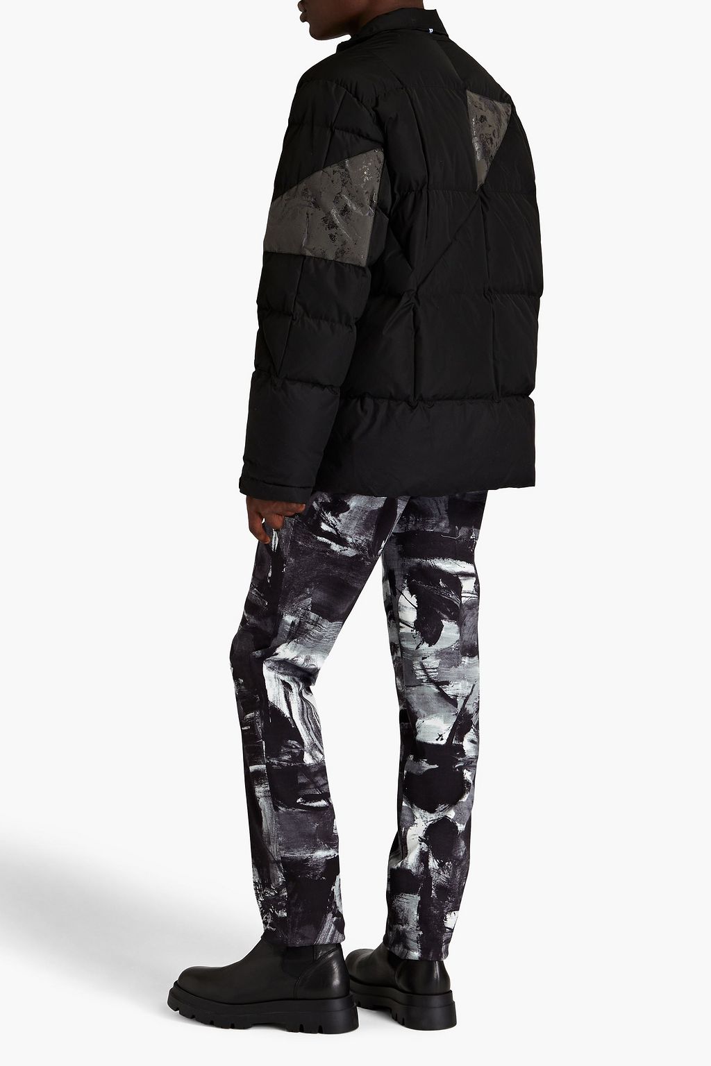 MCQ ALEXANDER MCQUEEN Patchwork-effect quilted shell jacket