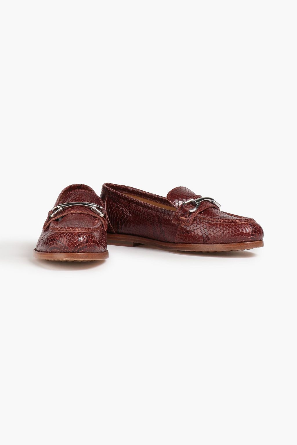A.P.C. 스네이크 이펙트 가죽 로퍼