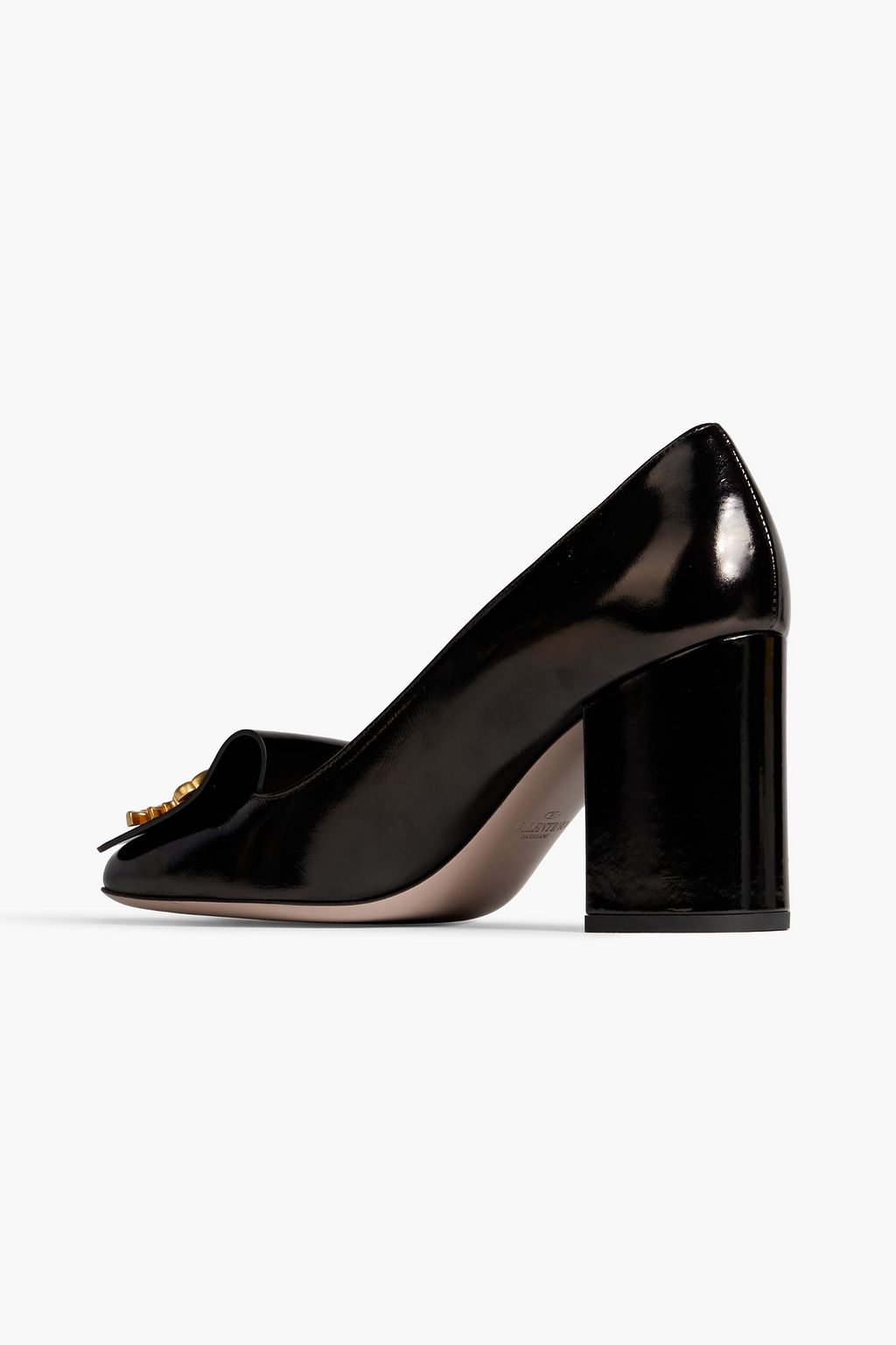 VALENTINO GARAVANI Maison Gryphons embellished suede pumps