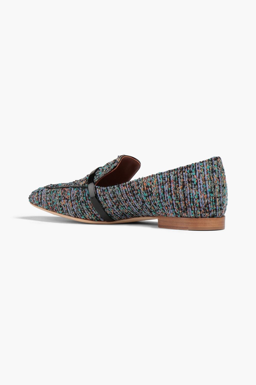 MALONE SOULIERS Jane bouclé-tweed loafers