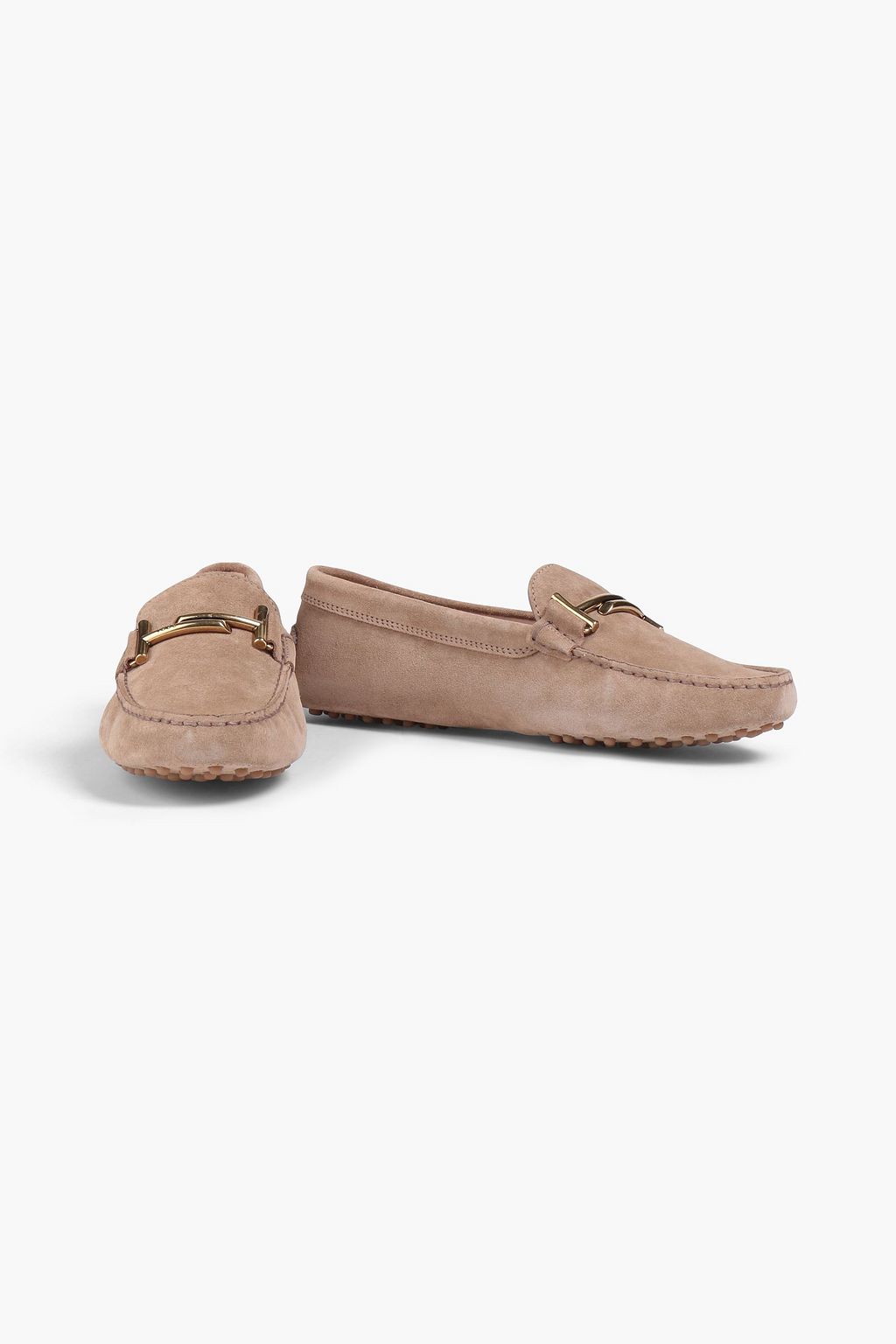 TOD'S Double T suede loafers