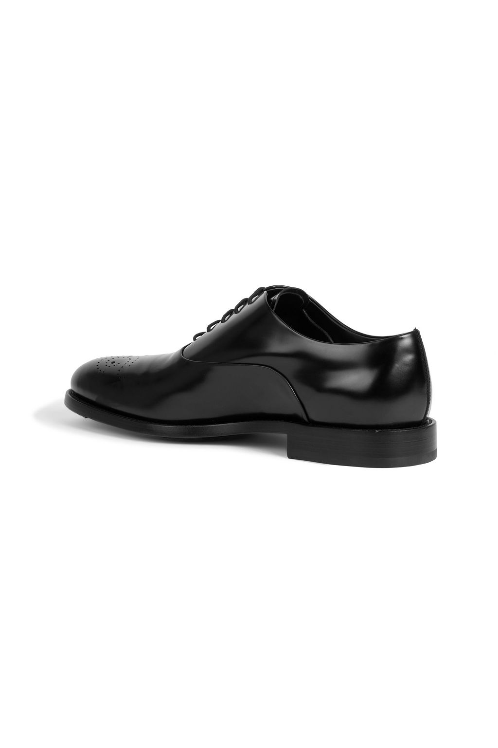 TOD'S Perforated glossed-leather Oxford brogues