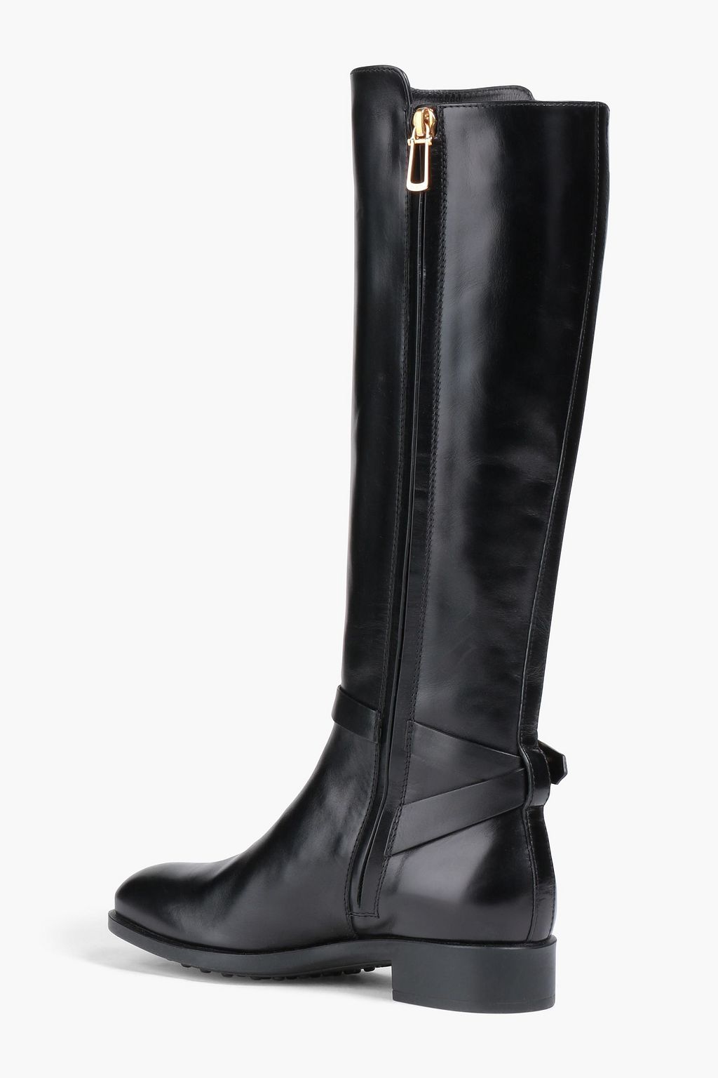 TOD'S Kniehohe Stiefel aus Leder mit Verzierung