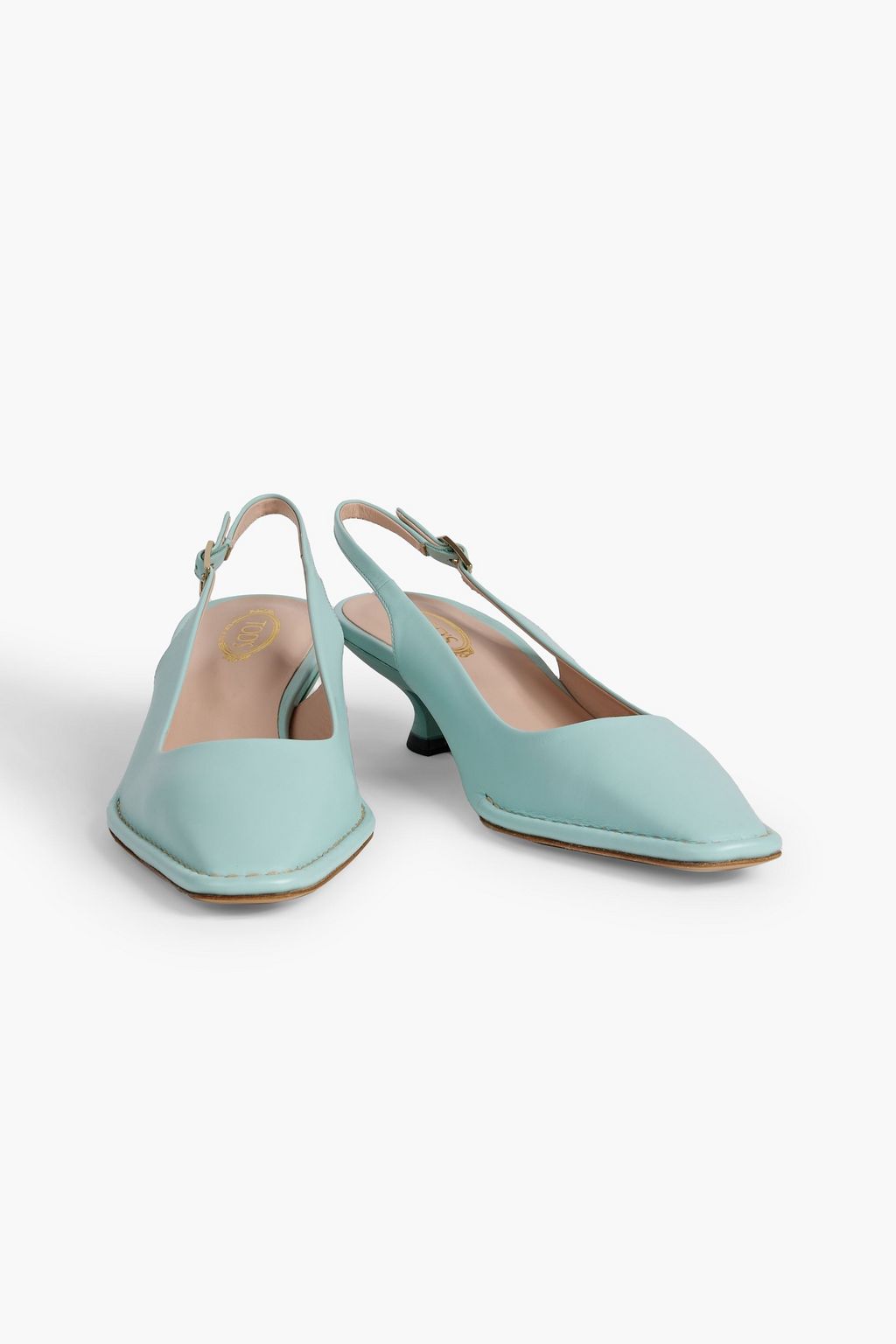 TOD'S Leather slingback pumps