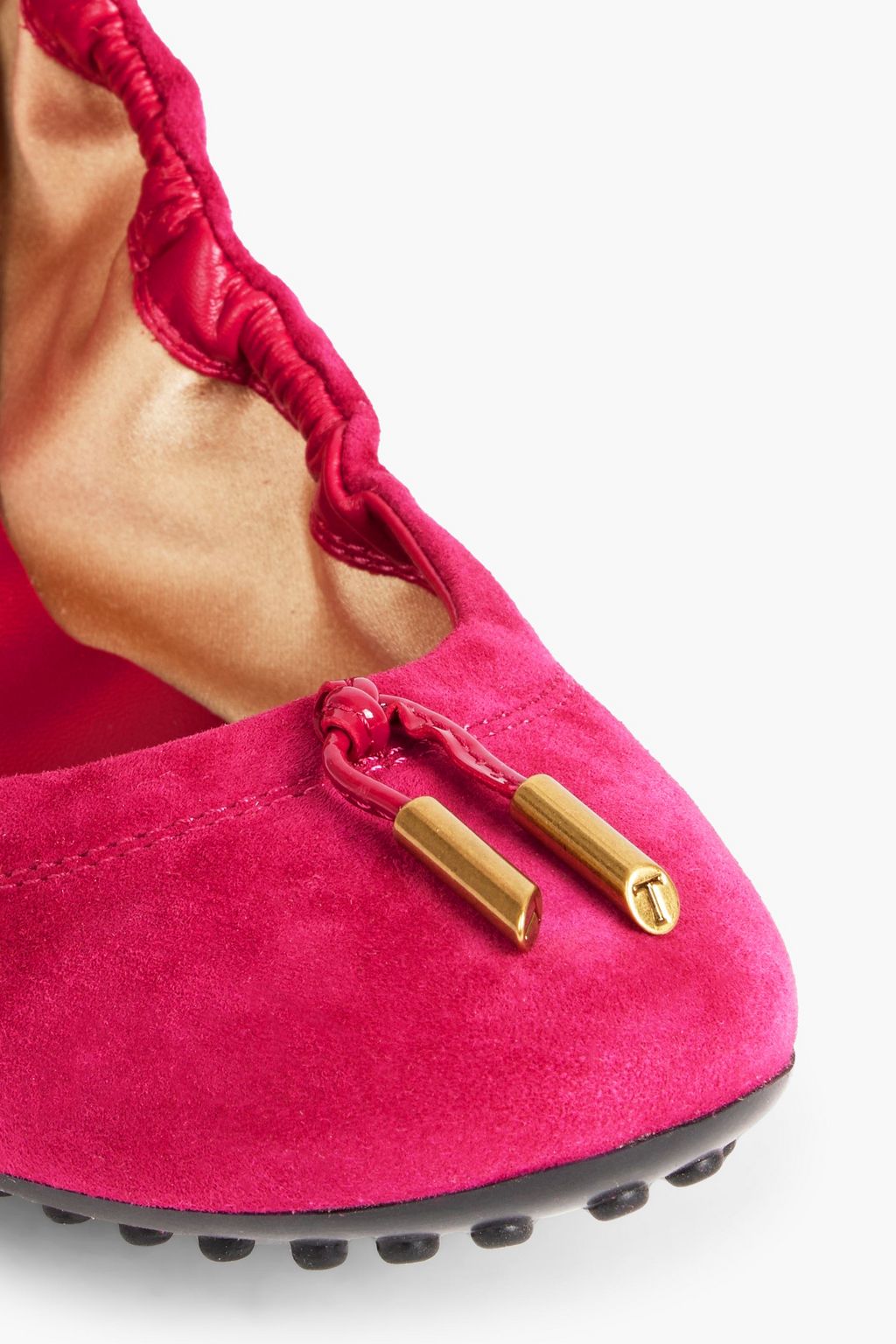 TOD'S Dee Laccetto suede ballet flats
