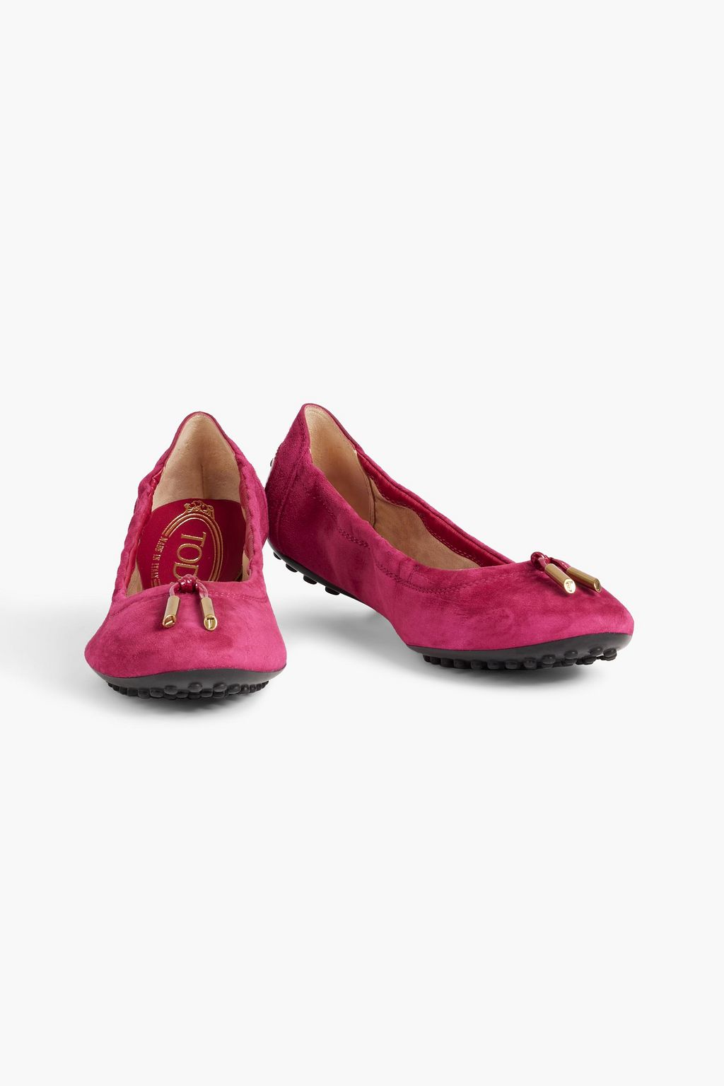 TOD'S Dee Laccetto suede ballet flats