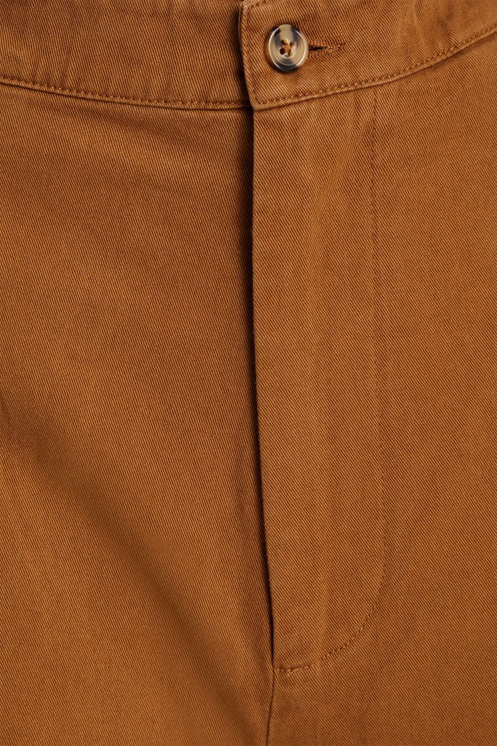 SOLID & STRIPED بنطلون من التويل القطني بقصّة أرجل واسعة