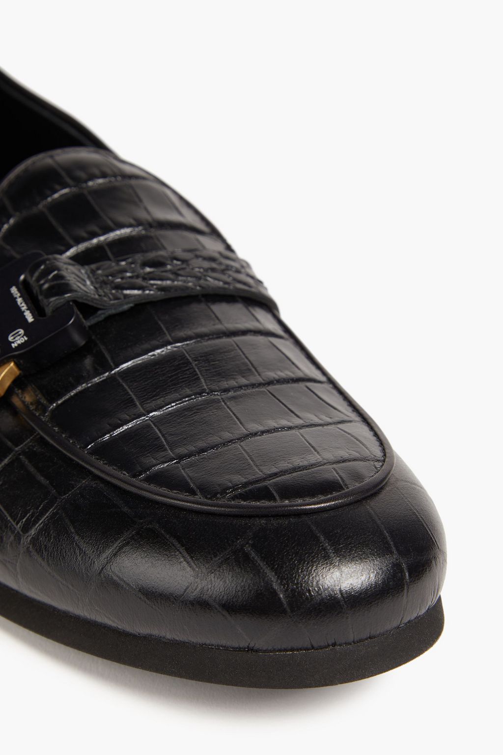 1017 ALYX 9SM Buckled faux croc-effect leather loafers