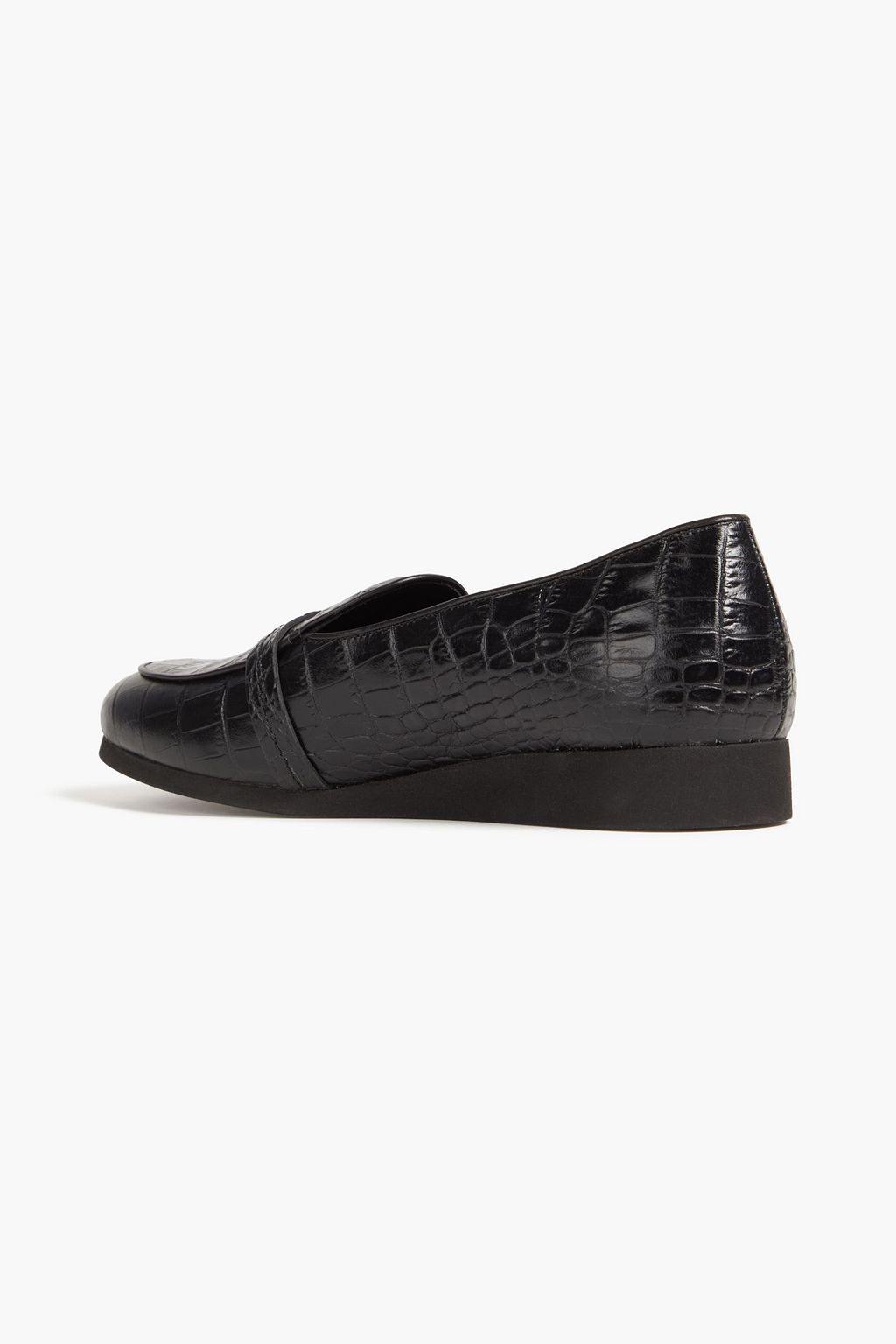 1017 ALYX 9SM Buckled faux croc-effect leather loafers