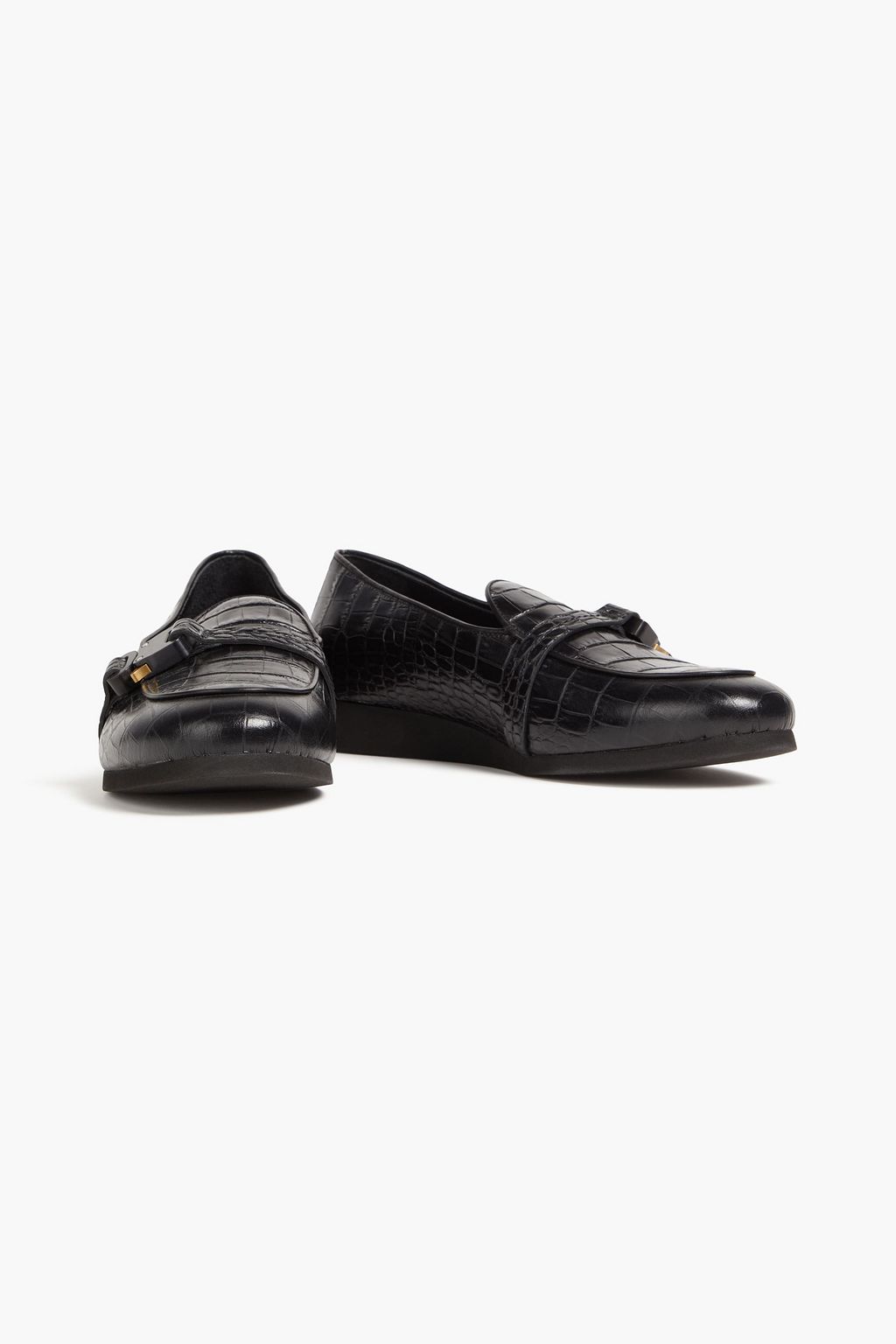1017 ALYX 9SM Buckled faux croc-effect leather loafers