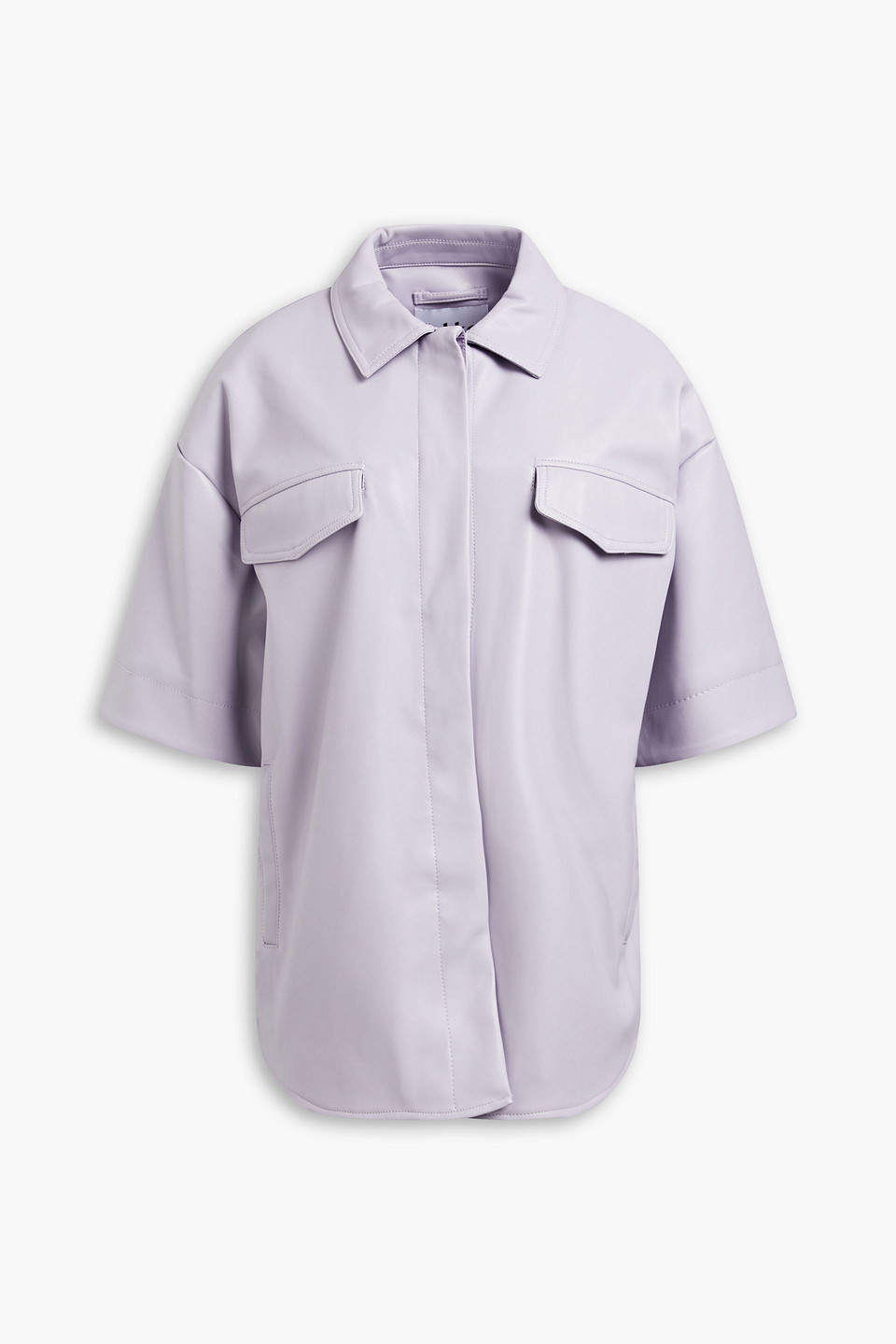 Jakke. - Mischa faux leather shirt - Purple - UK 6