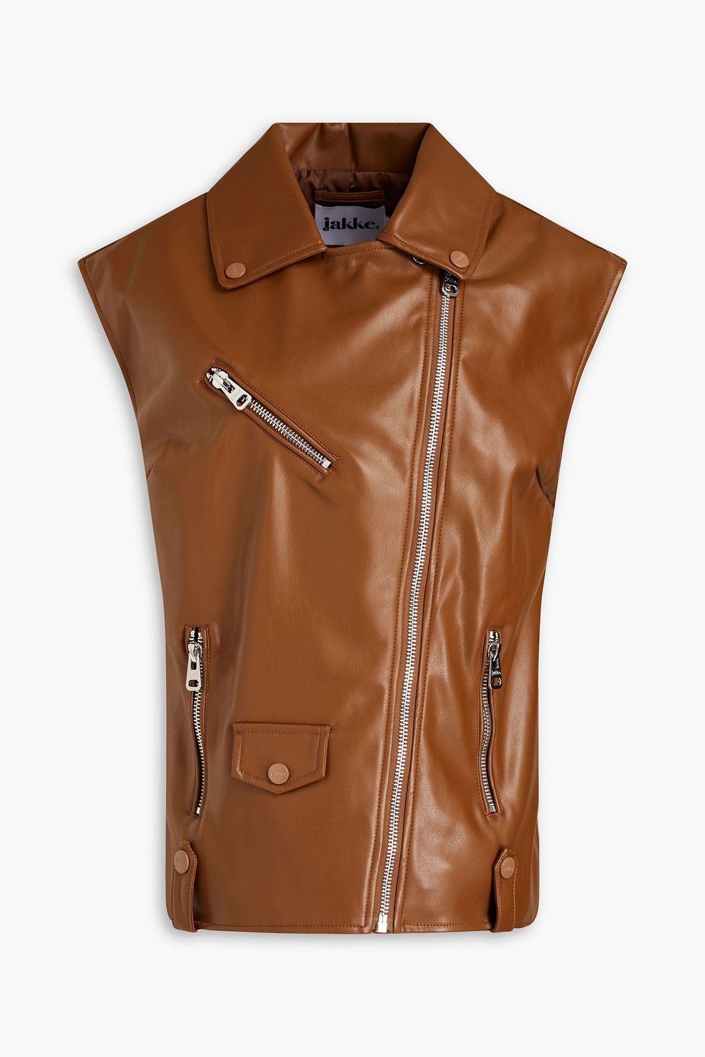 Faux leather deals vest womens