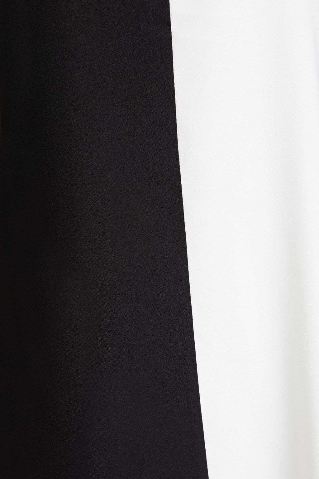 SOLID & STRIPED Anne-Marie satin-paneled open-back crepe midi dress