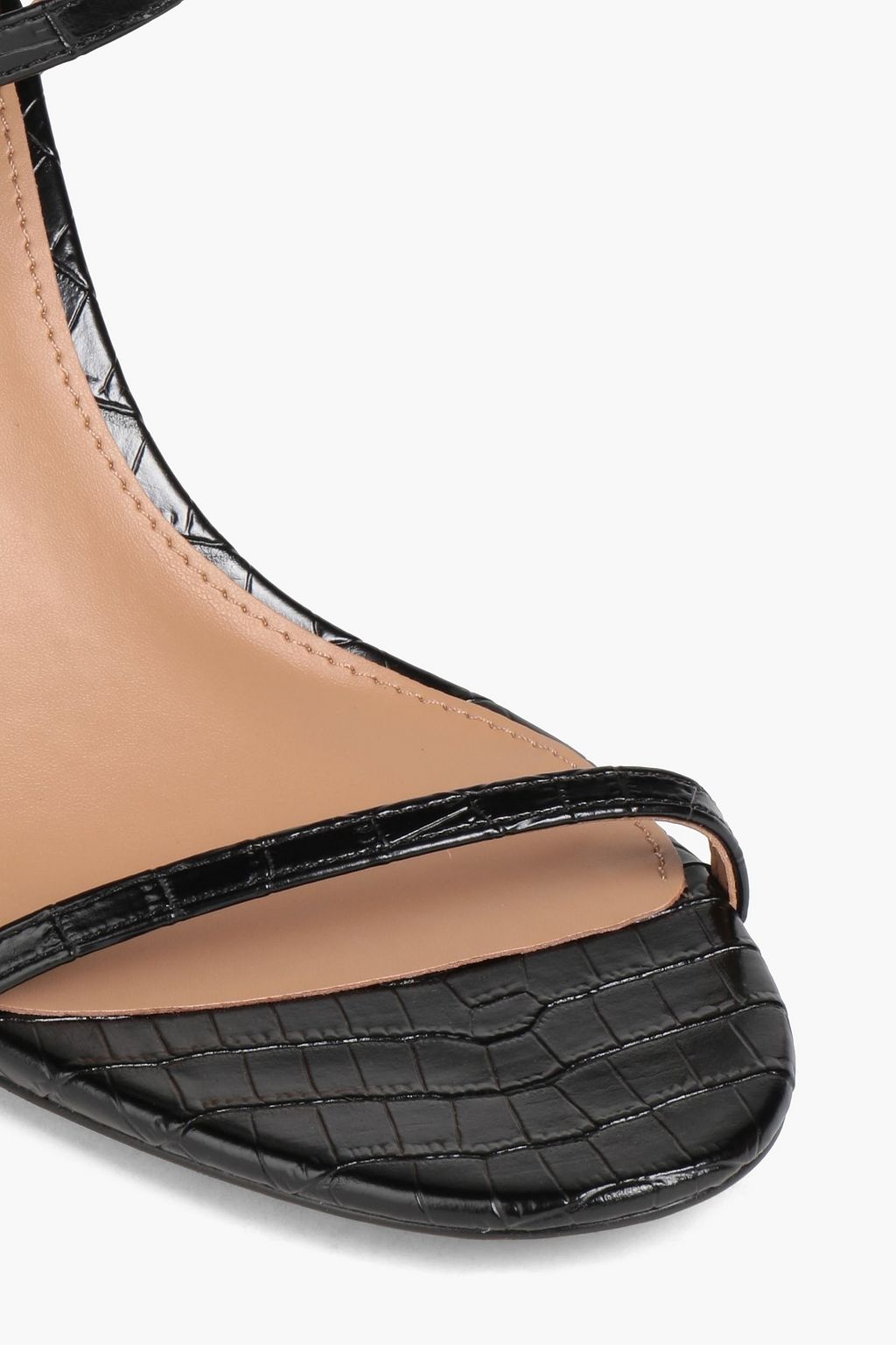 SAM EDELMAN Doran 크로커다일 이펙트 인조 가죽 샌들