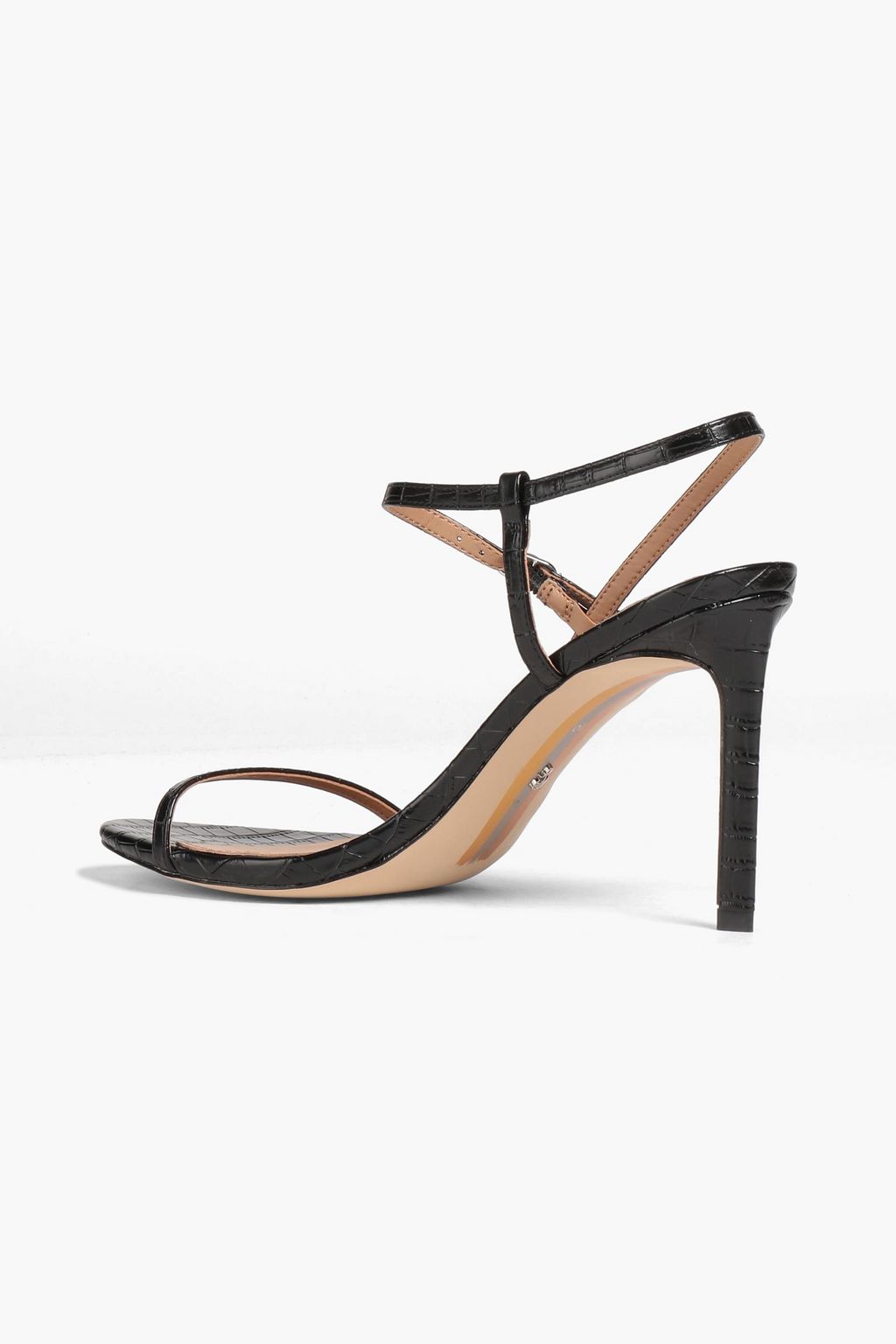 SAM EDELMAN Doran 크로커다일 이펙트 인조 가죽 샌들