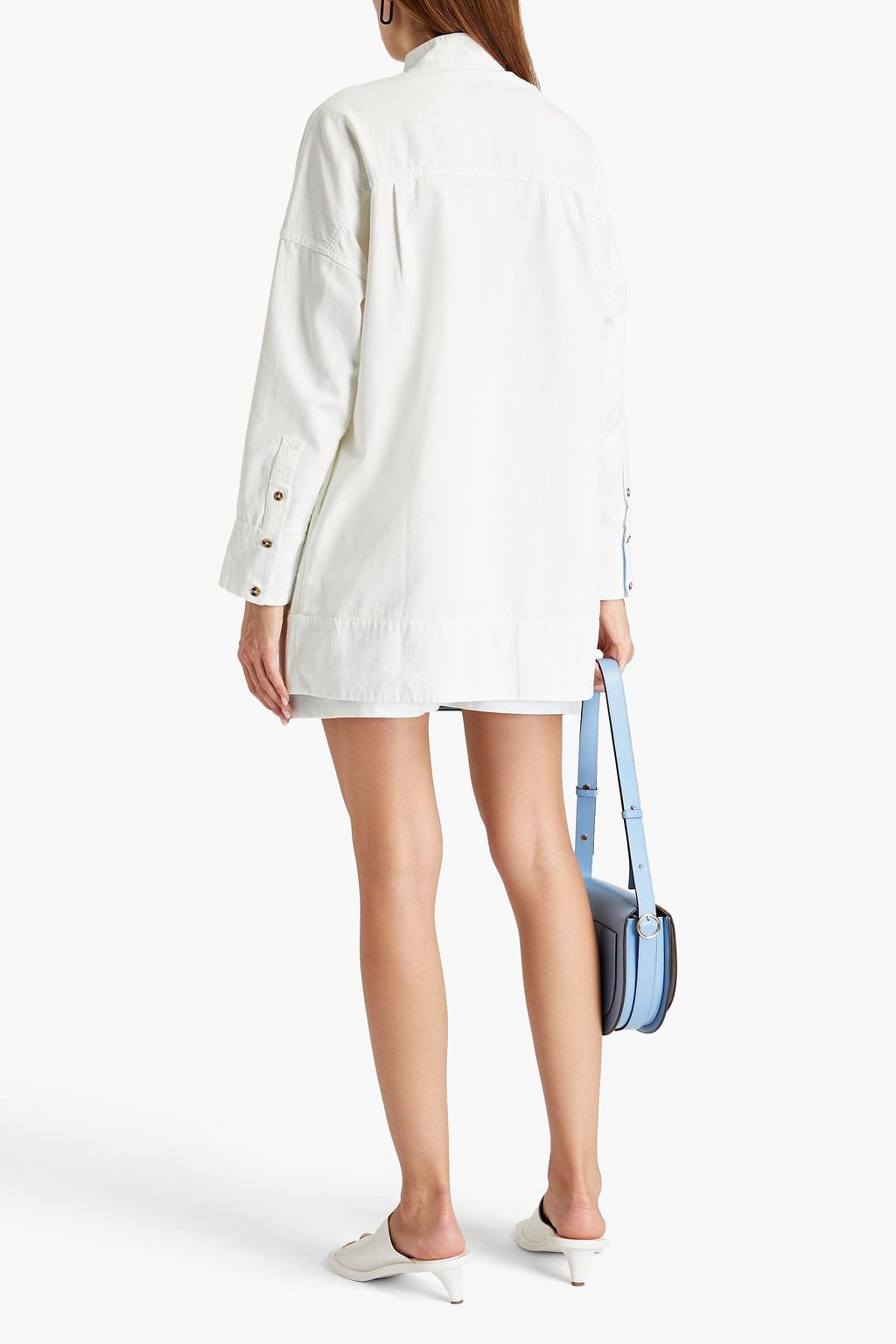 SOLID & STRIPED Cotton-twill tunic