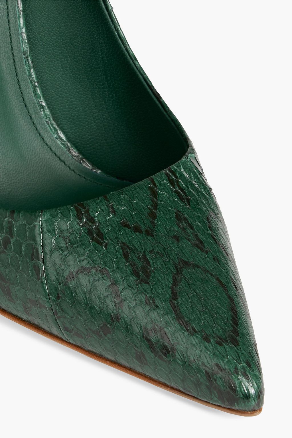 FERRAGAMO Alba X5 snake-effect leather pumps