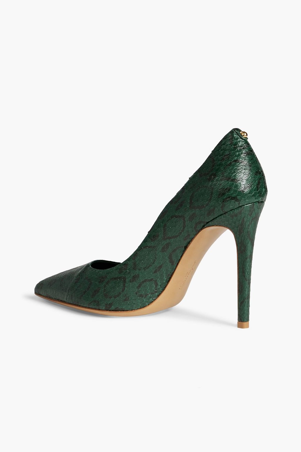 FERRAGAMO Alba X5 snake-effect leather pumps