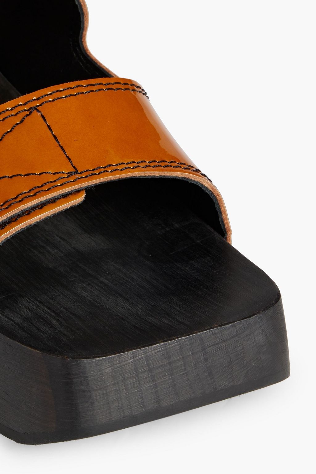 MIISTA Pami studded patent-leather mules