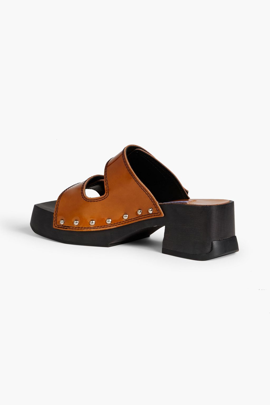 MIISTA Pami studded patent-leather mules