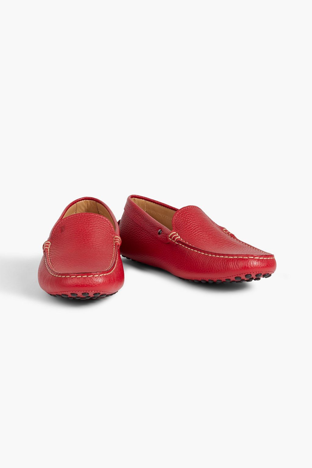TOD'S Pebbled-leather driving shoes