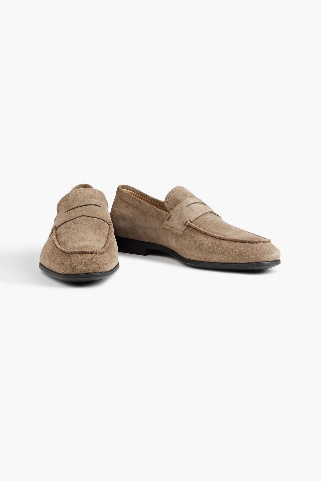 TOD'S Suede penny loafers