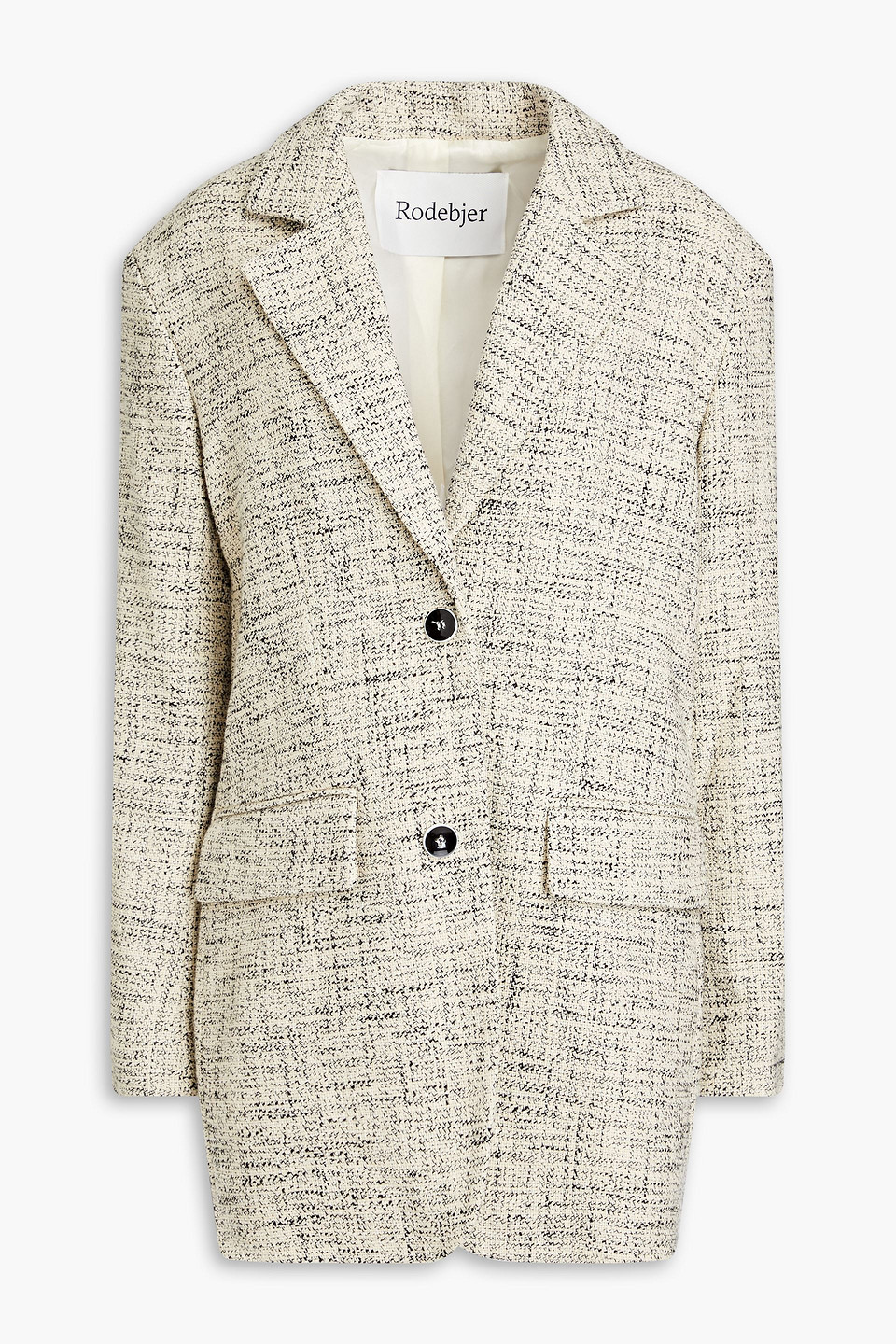 Rodebjer Cotton-blend Tweed Blazer In Neutrals