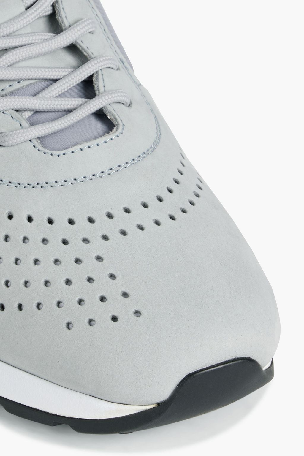 TOD'S Perforated neoprene and nubuck sneakers