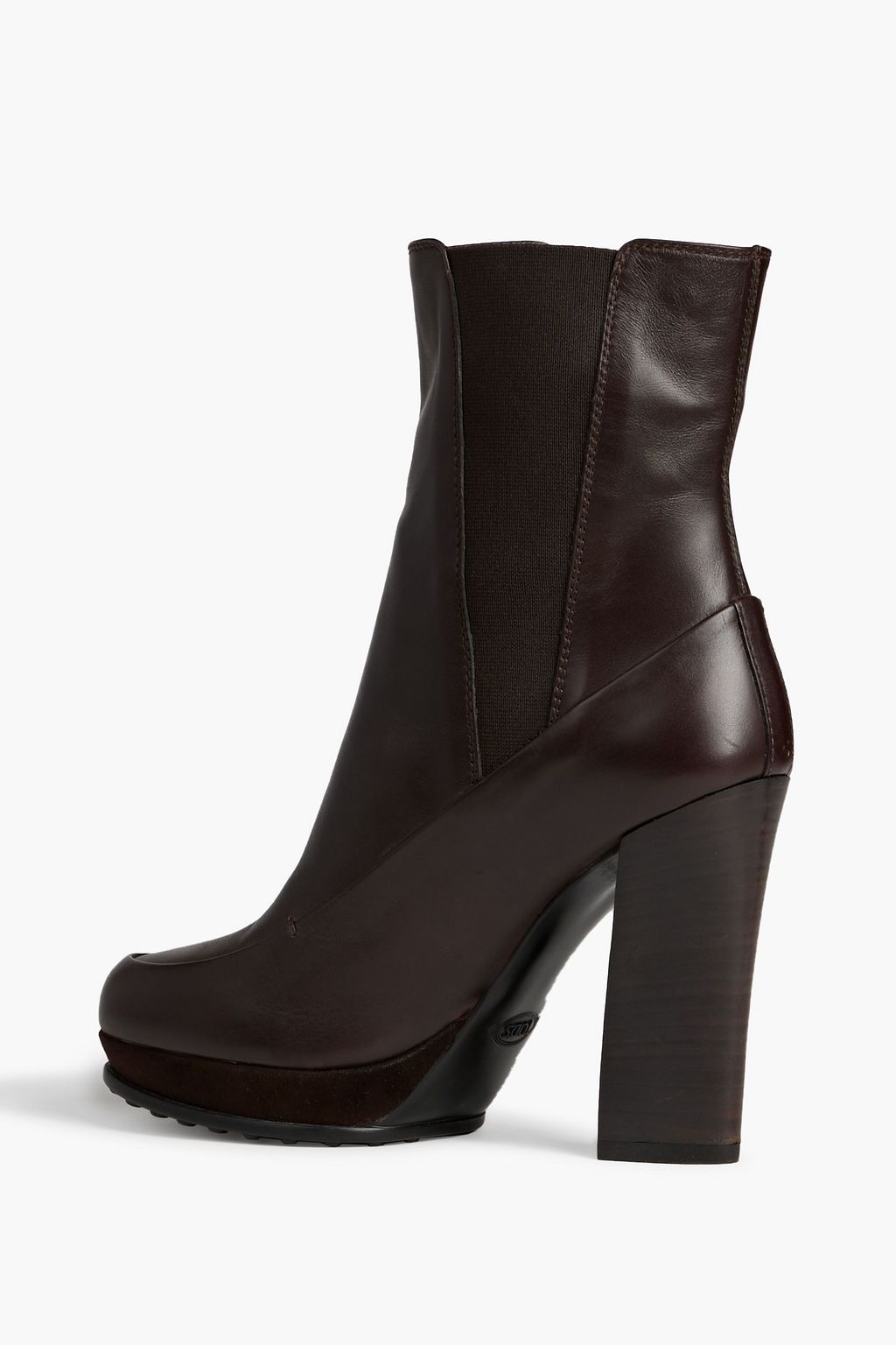 TOD'S Leather platform ankle boots