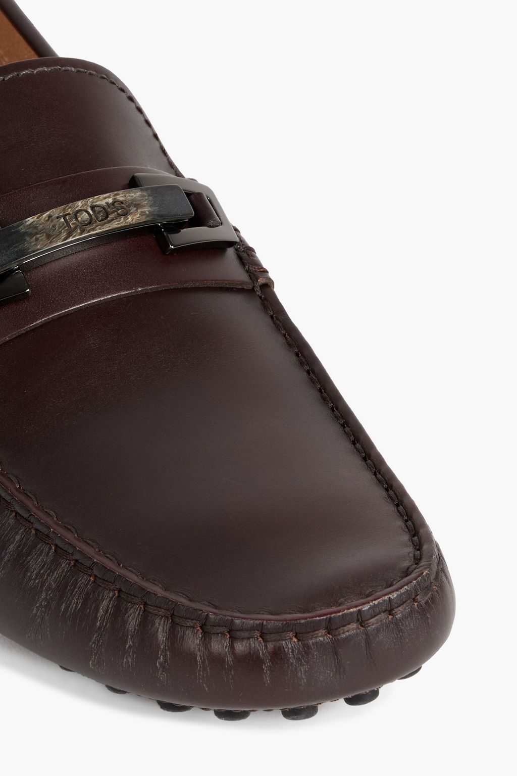 TOD'S Gommino embellished leather driving shoes