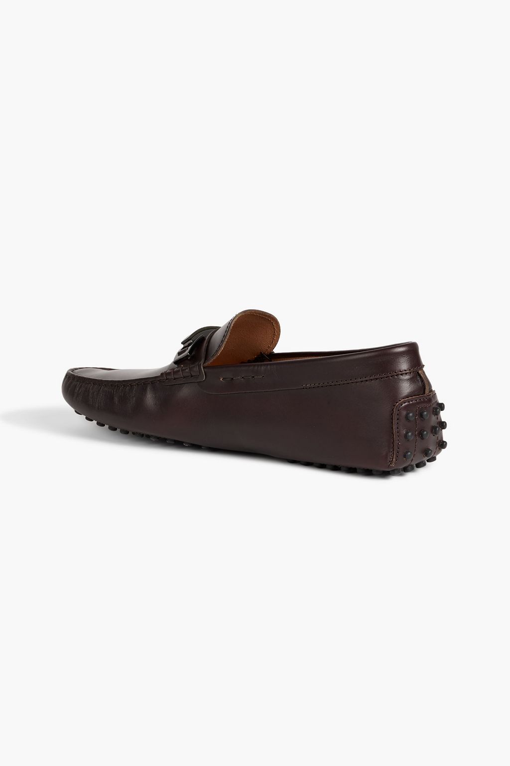TOD'S Gommino embellished leather driving shoes