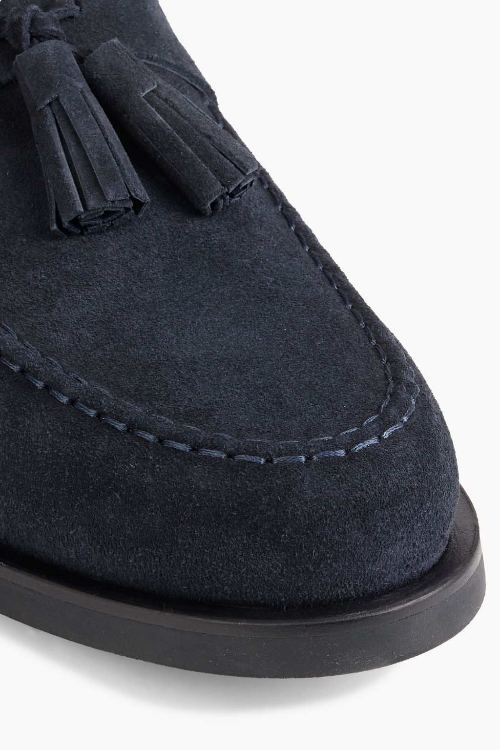 TOD'S Tasseled suede loafers