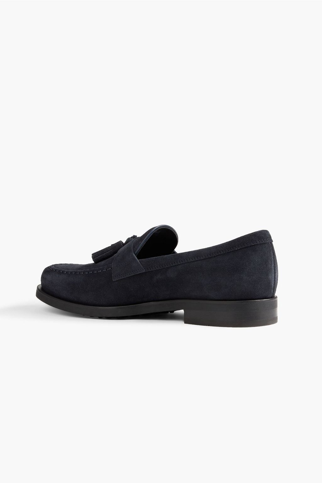 TOD'S Tasseled suede loafers